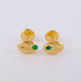 Topos Grano de Café 0.65g / in / 7.6mm Oro Amarillo 18K