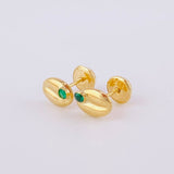 Topos Grano de Café 0.65g / in / 7.6mm Oro Amarillo 18K
