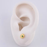 Topos Grano de Café 0.65g / in / 7.6mm Oro Amarillo 18K