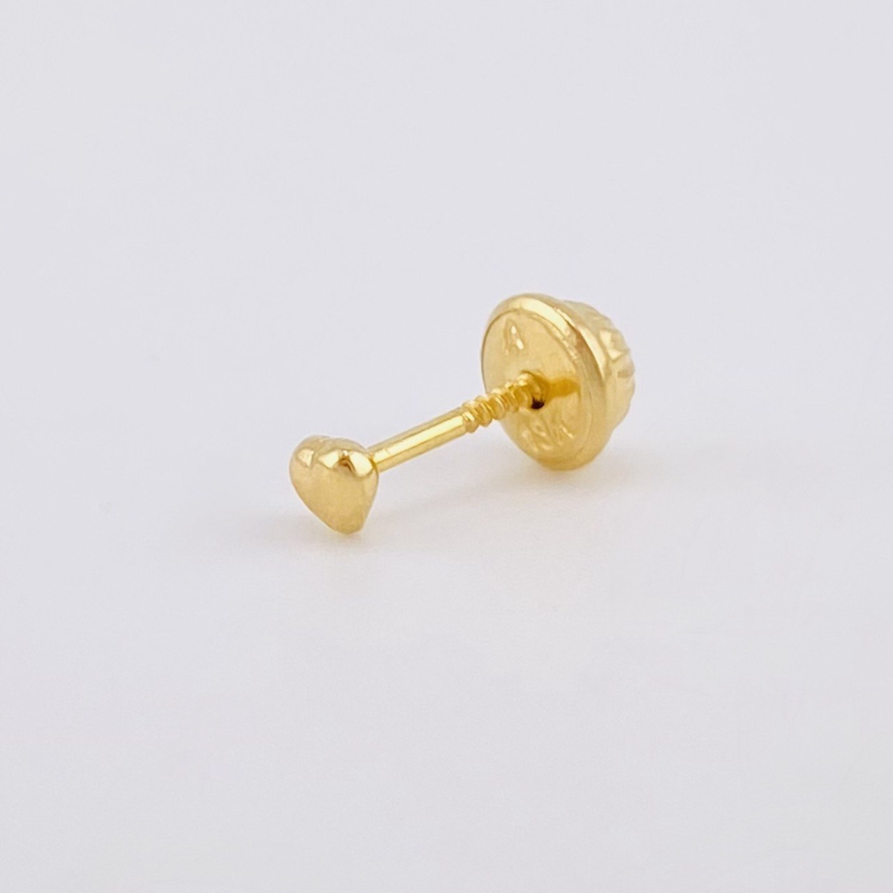 Heart Top Piercing 0.2g / 1/2 in 18K Yellow Gold