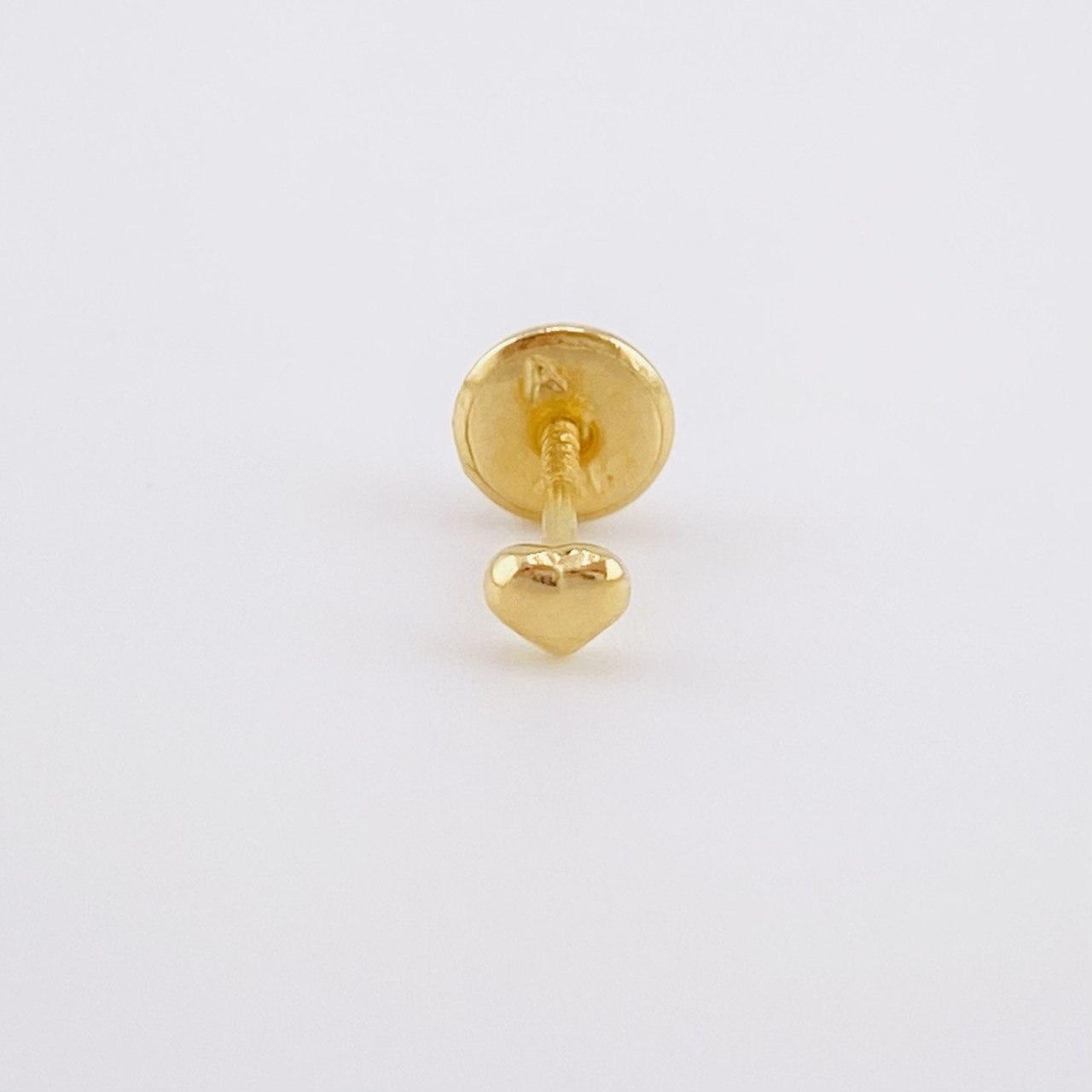 Heart Top Piercing 0.2g / 1/2 in 18K Yellow Gold
