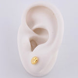 Topos Grano de Café 0.6g / in / 7.6mm Oro Amarillo 18K