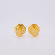 Diamond Cut Circle Stud Earrings 0.4g / in / 4mm Yellow Gold 18K
