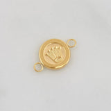 Herraje Corona 0.8g / 3/4 in Oro Amarillo 18K