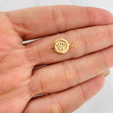 Herraje Corona 0.8g / 3/4 in Oro Amarillo 18K