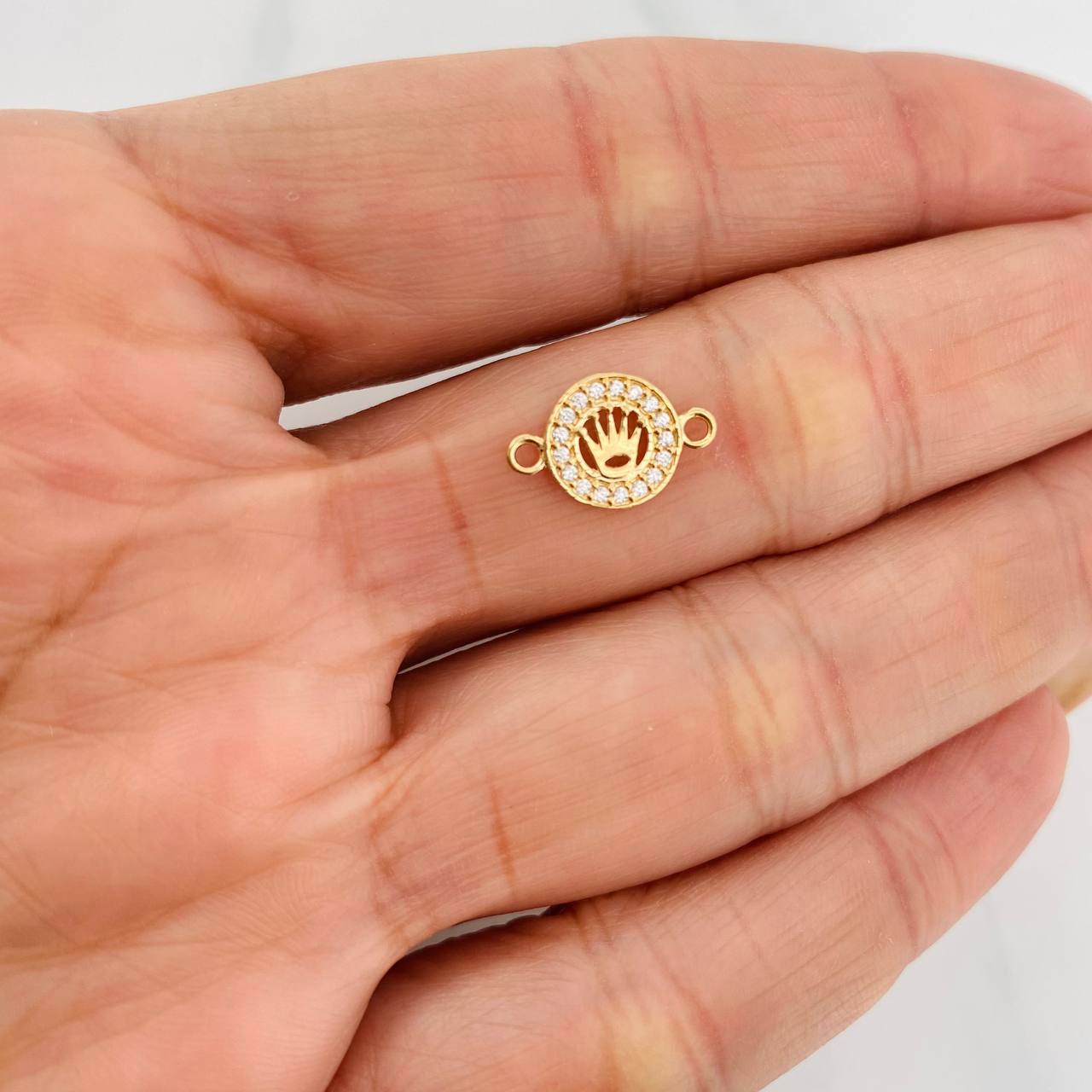 Herraje Corona 0.65g / 1/2 in Oro Amarillo 18K