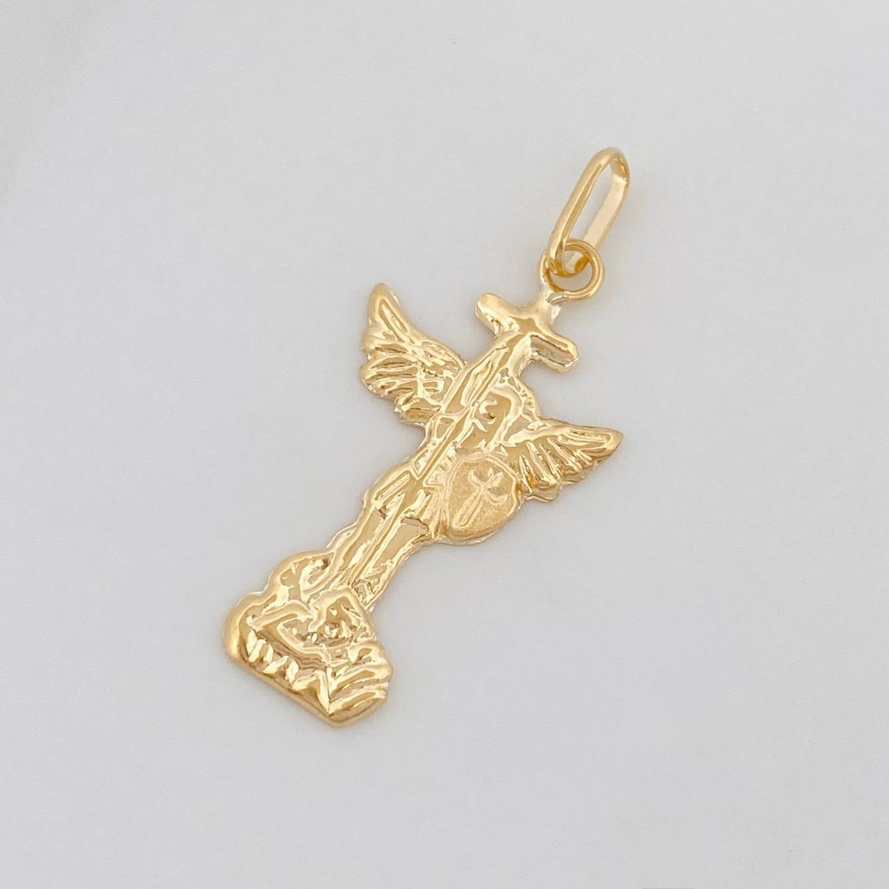 Dije San Miguel Arcangel 0.65g / 1 in Oro Amarillo 18K