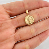 Dije San Benito 0.7g / 3/4 in Oro Amarillo 18K