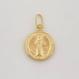 Dije San Benito 0.9g / 3/4 in Oro Amarillo 18K