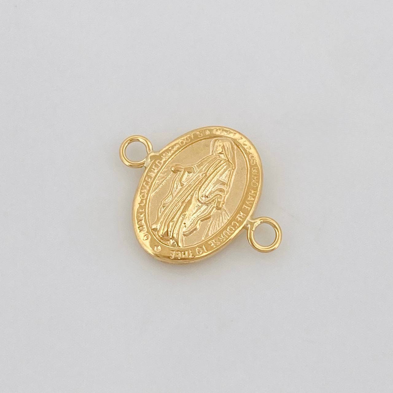 Herraje Virgen Milagrosa 0.55g / 1/2 in Oro Amarillo 18K