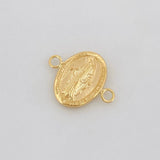 Herraje Virgen Milagrosa 0.55g / 1/2 in Oro Amarillo 18K