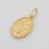 Pendant Miraculous Virgin 1.15g / 1 1/4 in 18K Yellow Gold
