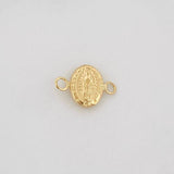 Herraje Virgen de Guadalupe 0.25g / 1/2 in Oro Amarillo 18K