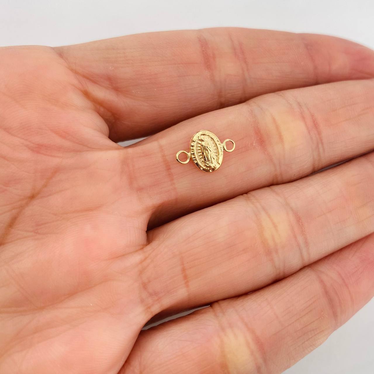 Herraje Virgen de Guadalupe 0.25g / 1/2 in Oro Amarillo 18K