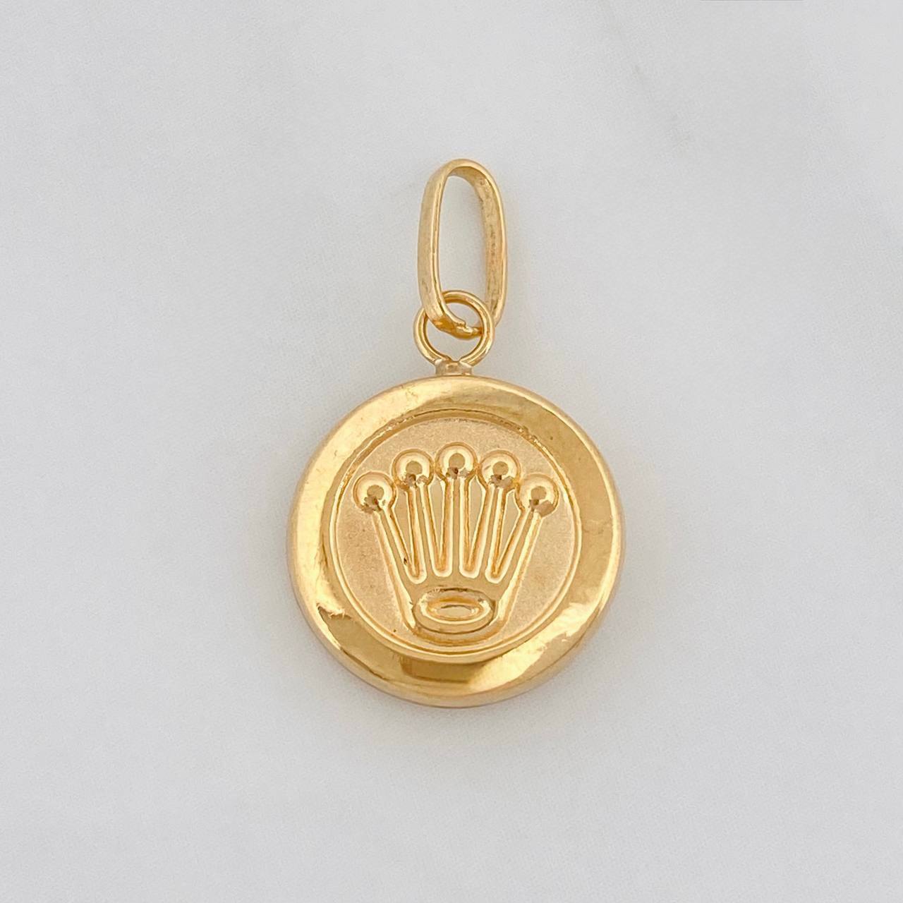 Dije Corona 0.6g / 1 1/4 in Oro Amarillo 18K