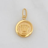 Dije Corona 0.6g / 1 1/4 in Oro Amarillo 18K