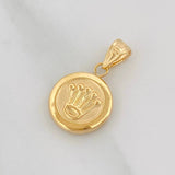 Dije Corona 0.85g / 3/4 in Oro Amarillo 18K