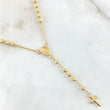 Rosary Cross Virgin Miraculous 6.7gr / 19.7in / 18K Gold