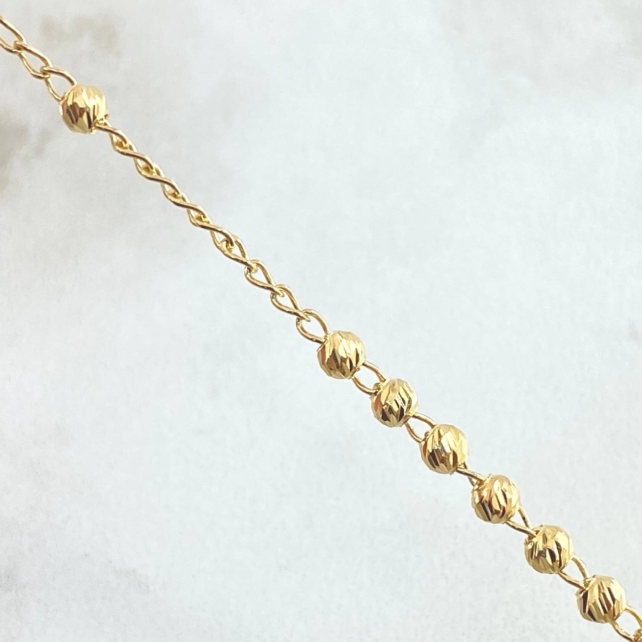 Rosary Cross Virgin Miraculous 6.75gr / 19.7in / 18K Gold