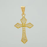 Dije Cruz Gotica 1.9gr / 1 1/2 in / Oro Amarillo 18K $