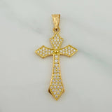 Dije Cruz Gotica 1.9gr / 1 1/2 in / Oro Amarillo 18K $