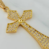 Dije Cruz Gotica 1.9gr / 1 1/2 in / Oro Amarillo 18K $