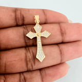Dije Cruz Gotica 1.9gr / 1 1/2 in / Oro Amarillo 18K $