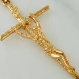 Dije Cruz Cristo 3.4gr / 1 3/4 in / Oro Amarillo 18K $
