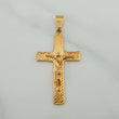Dije Cruz Cristo 2.7gr / 1 1/2 in / Oro Amarillo 18K $