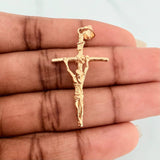 Dije Cruz Cristo 3.65gr / 1 3/4 in / Oro Amarillo 18K $