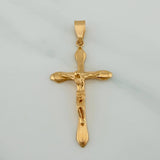 Dije Cruz Cristo 2.45gr / 1 3/4 in / Oro Amarillo 18K $