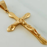 Dije Cruz Cristo 2.45gr / 1 3/4 in / Oro Amarillo 18K $