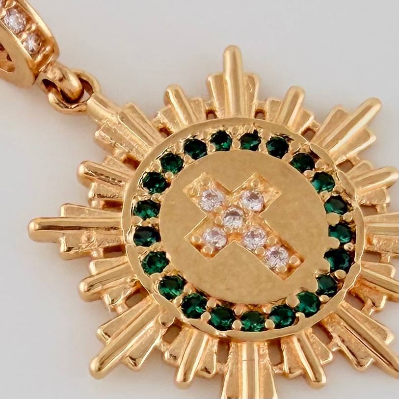 Dije Fragmento Cruz 1.9gr / 1 in / Oro Amarillo 18K $
