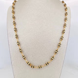 Cadena Rustica Barril 13.65g / 24 in / 4.4mm Oro Amarillo 18K