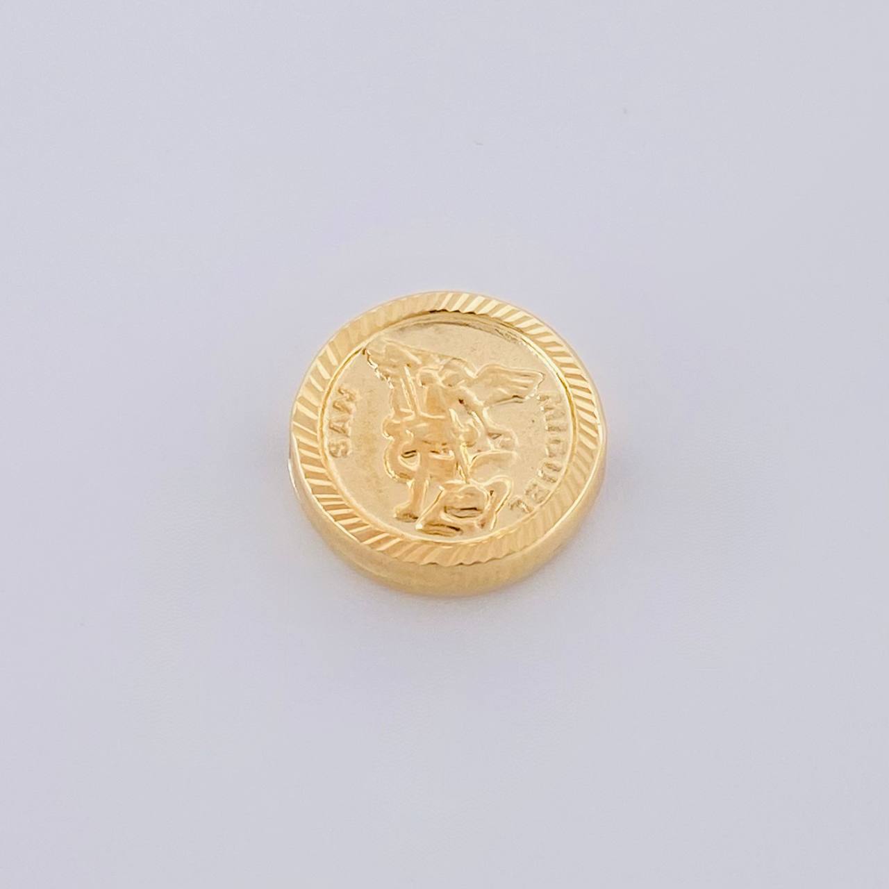 Herraje San Miguel Arcángel Mate 0.7g / 1/2 in Oro Amarillo 18K