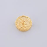 Herraje San Miguel Arcángel Mate 0.7g / 1/2 in Oro Amarillo 18K