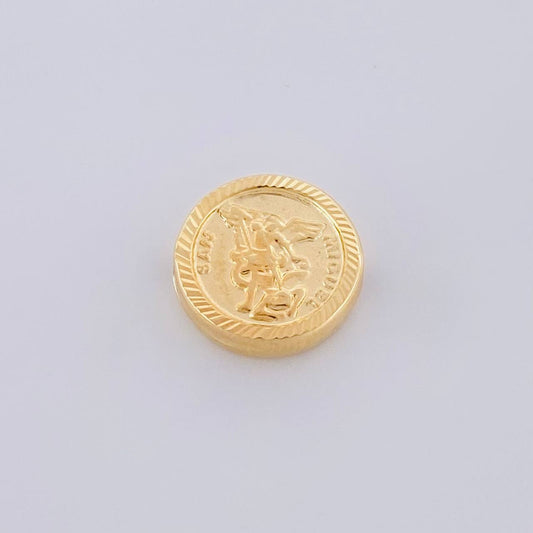 Herraje San Miguel Arcángel Mate 0.7g / 1/2 in Oro Amarillo 18K