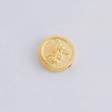 Herraje San Miguel Arcángel Mate 0.7g / 1/2 in Oro Amarillo 18K
