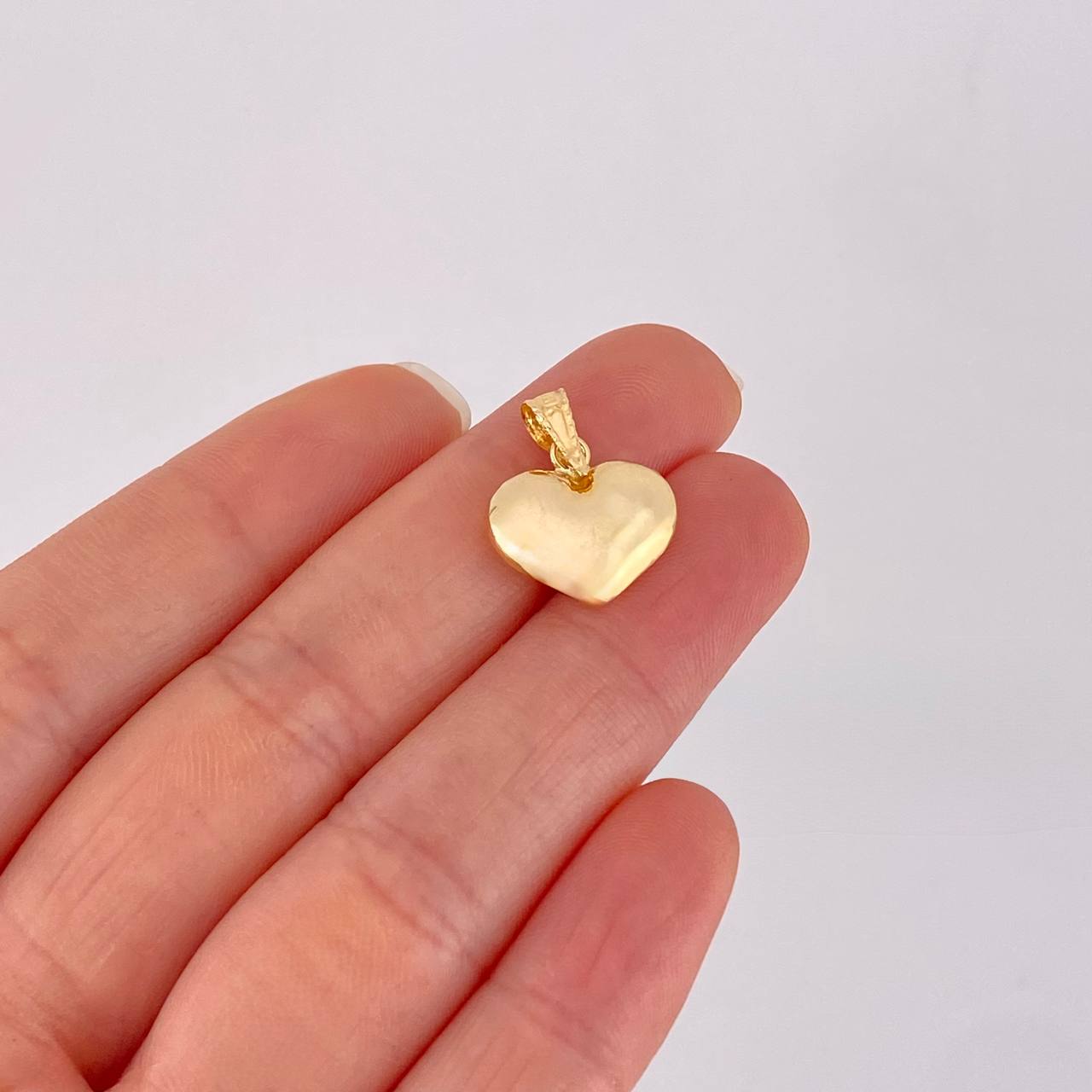 Pendant Heart 0.9g / 3/4 in 18K Yellow Gold