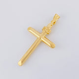 Dije Cruz Puntas Planas 1.6g / 1 3/4 in Oro Amarillo 18K