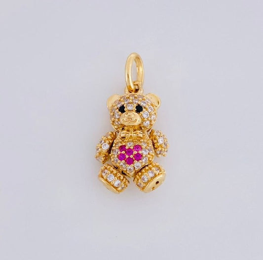 Dije Oso 2.6g / 3/4 in Oro Amarillo 18K