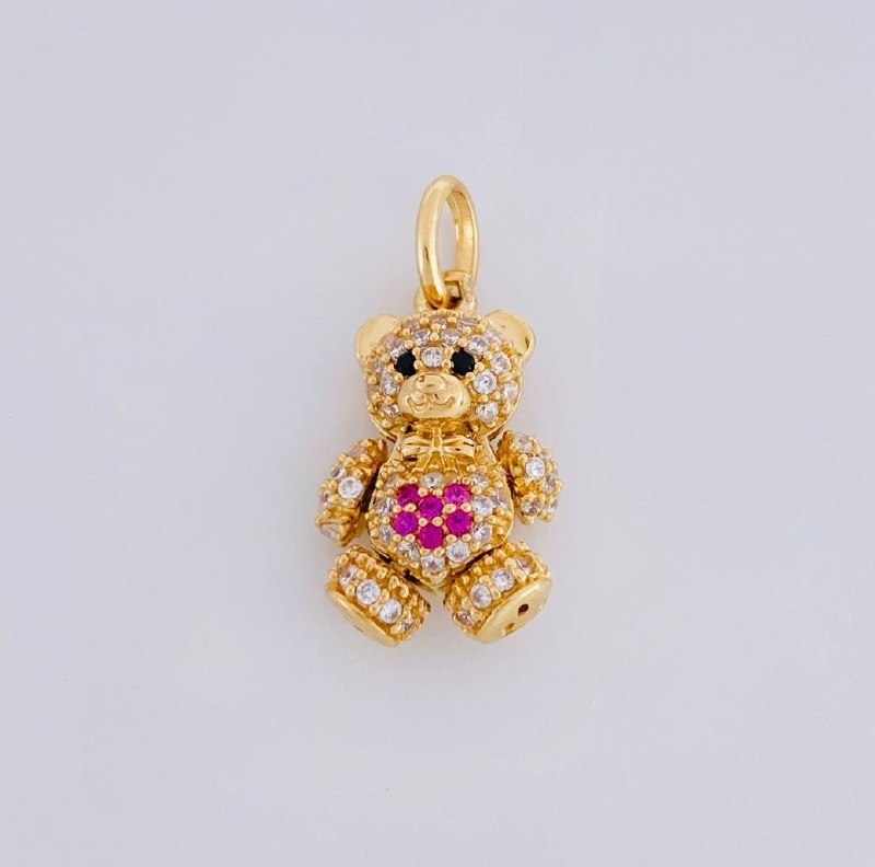 Dije Oso 2.7g / 3/4 in Oro Amarillo 18K