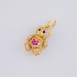 Dije Oso 2.6g / 3/4 in Oro Amarillo 18K
