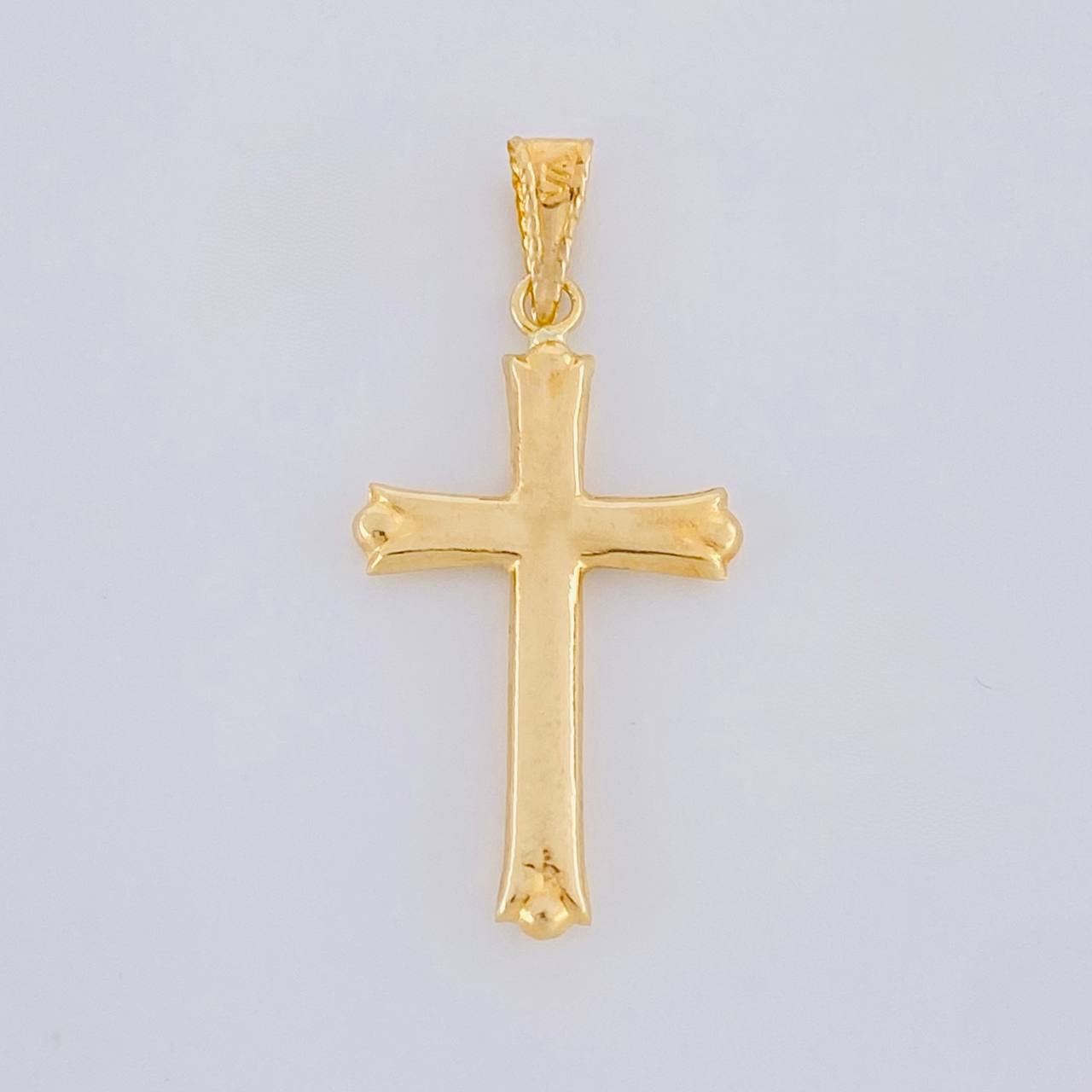 Dije Cruz Cuatro Destellos 0.95g / 1 1/2 in Oro Amarillo 18K