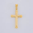 Dije Cruz Cuatro Destellos 0.95g / 1 1/2 in Oro Amarillo 18K