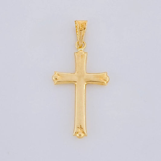 Dije Cruz Cuatro Destellos 0.95g / 1 1/2 in Oro Amarillo 18K