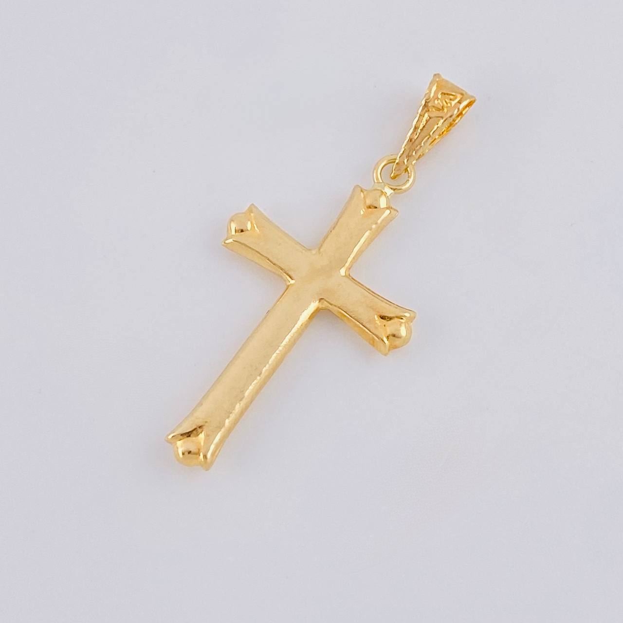 Dije Cruz Cuatro Destellos 0.95g / 1 1/2 in Oro Amarillo 18K