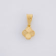 Dije Trébol Diamantado 0.45g / 1/2 in Oro Amarillo 18K