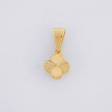 Dije Trébol Diamantado 0.45g / 1/2 in Oro Amarillo 18K