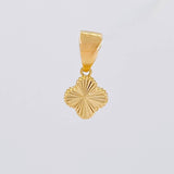 Dije Trébol Diamantado 0.45g / 1/2 in Oro Amarillo 18K
